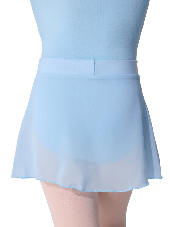 Light blue skirt on a white background