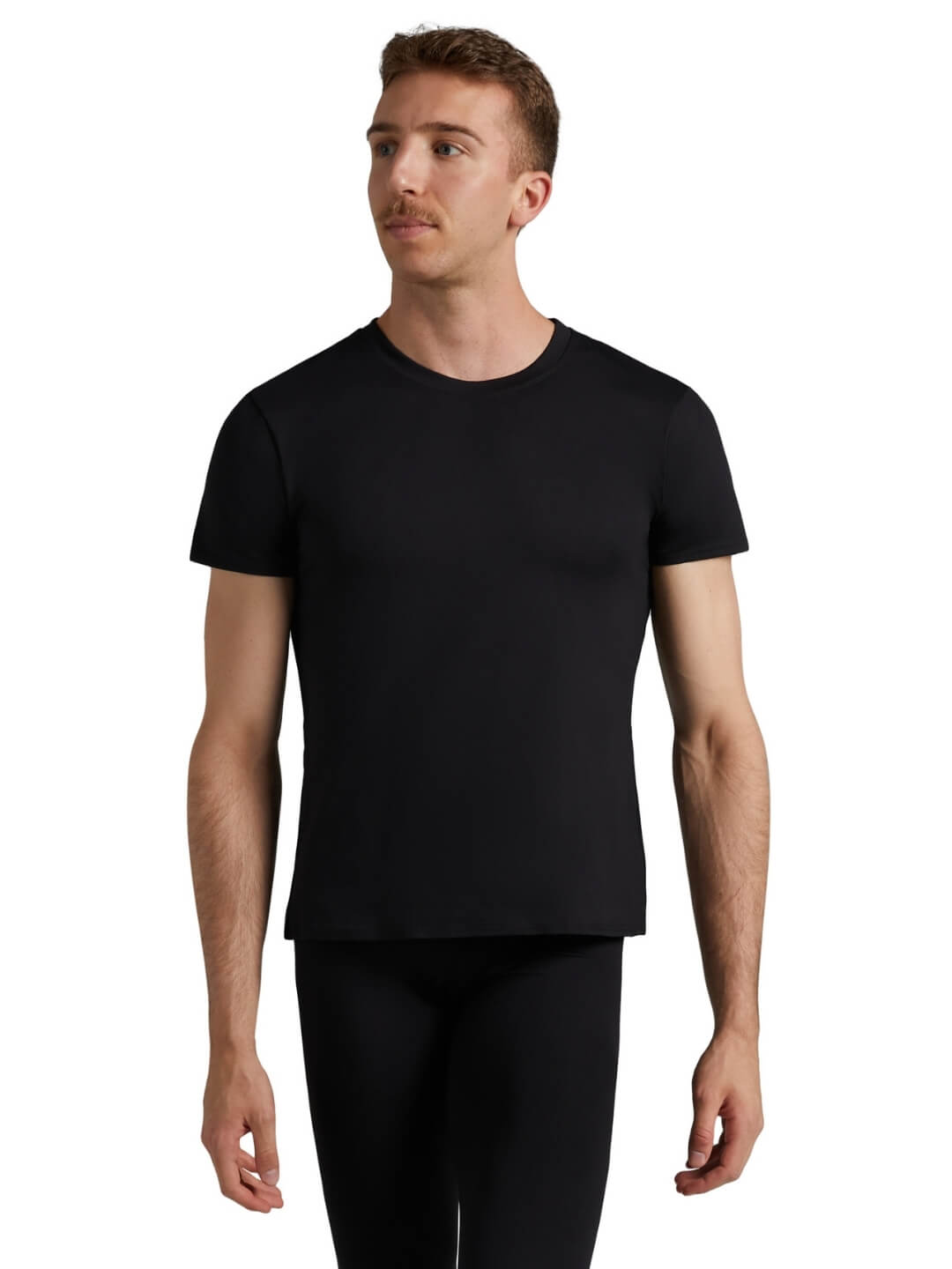 Capezio Studio Collection Crew Neck Tee Mens Black SE1061M