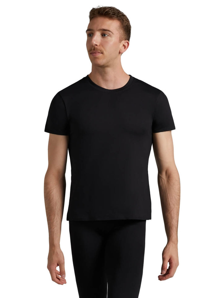 Capezio Studio Collection Crew Neck Tee Mens Black SE1061M