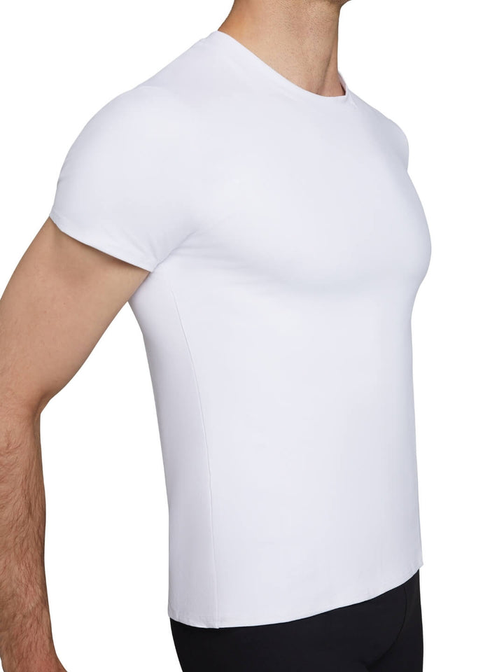 Capezio Studio Collection Crew Neck Tee Mens White SE1061M