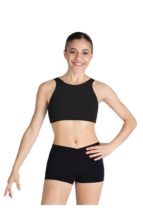 SE107W Black Crop Top