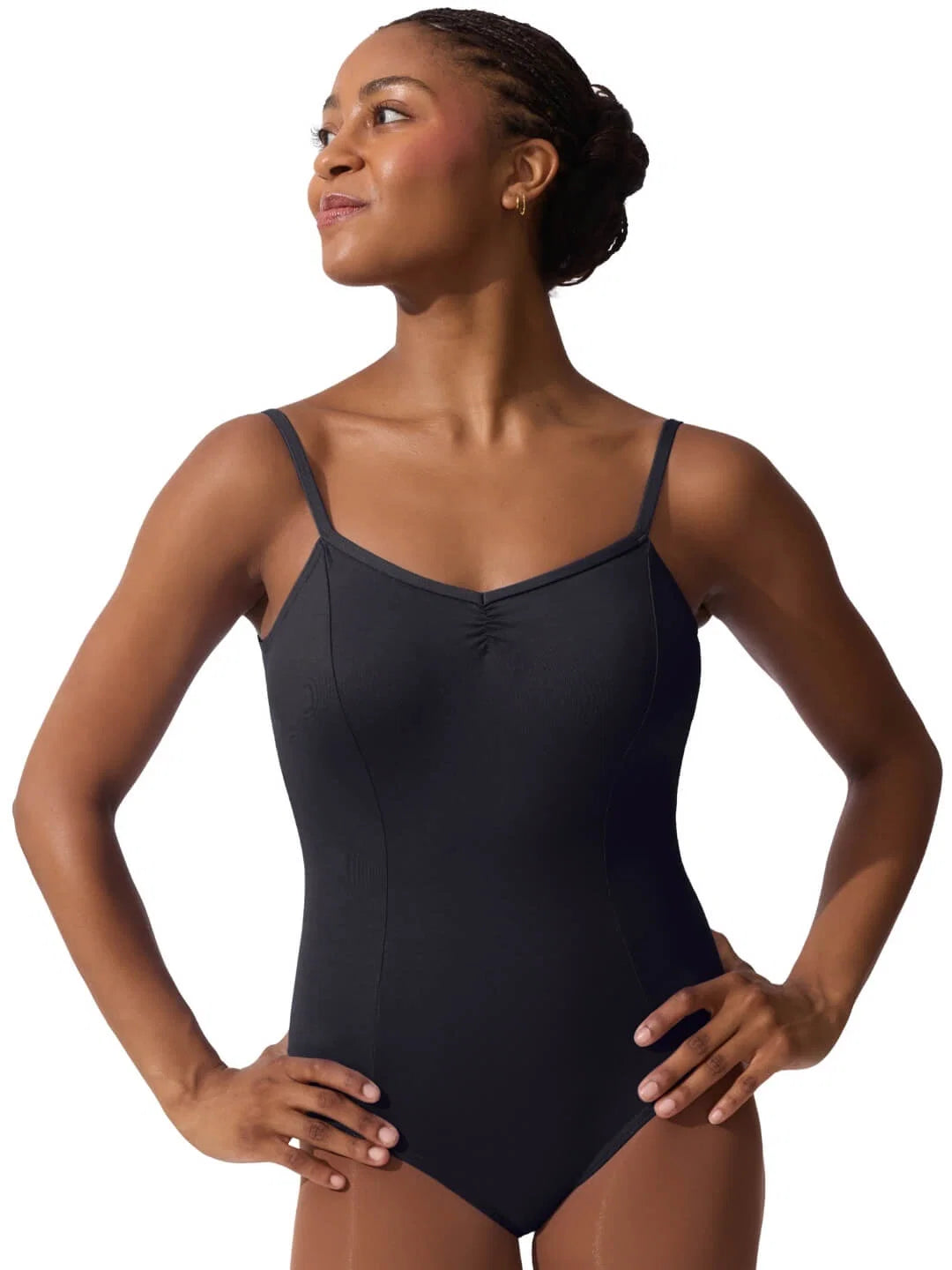 Studio Collection Dual Pinch Camisole Leotard with Princess Seams, Adjustable Straps and Bratek®