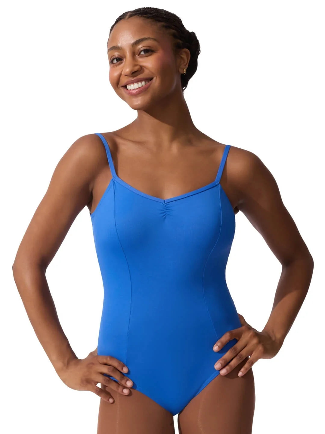 Studio Collection Dual Pinch Camisole Leotard with Princess Seams, Adjustable Straps and Bratek®