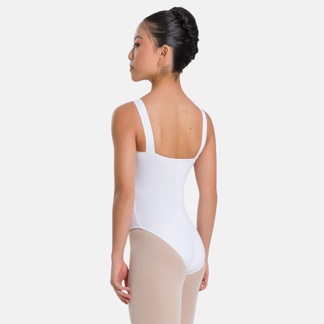So Danca Amelia Adult Tank Leotard with Princess Seams - UPDATED - SL10 - White