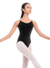 So Danca SL105/SL106 Camisole Leotard with a Smooth Front Adult Black Front