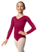 So Danca SL117/SL118 Long Sleeve Leotard with Pinched Front and Back Child Burgundy