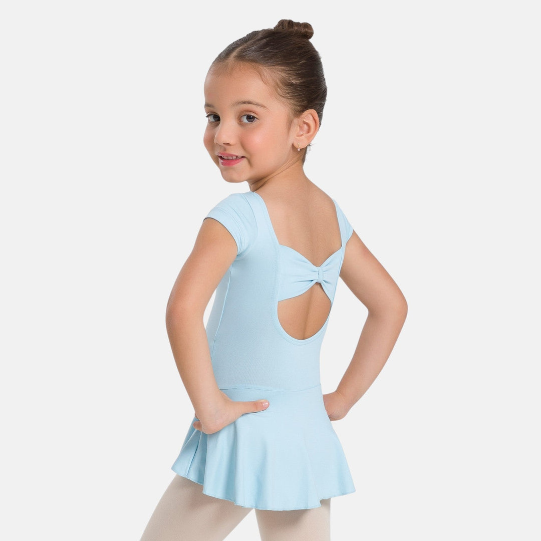 So Danca Christabel Girls Short Sleeve Ballet Dress with Bow