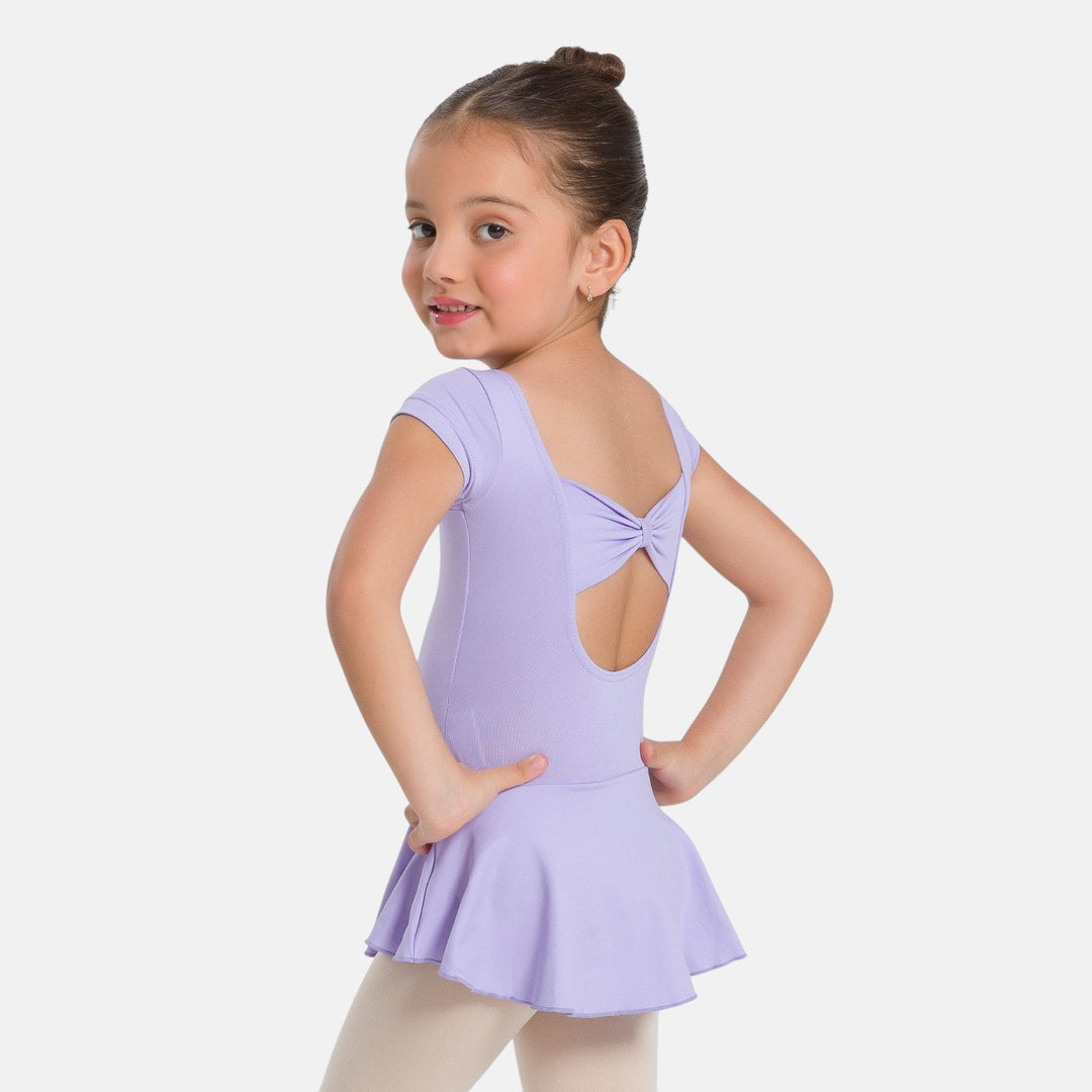 So Danca Christabel Girls Short Sleeve Ballet Dress with Bow