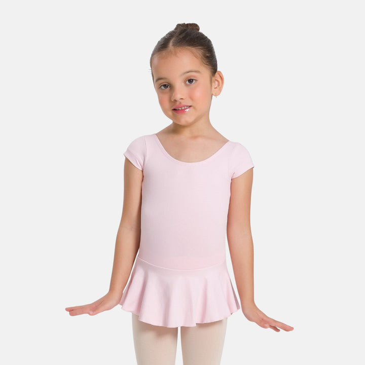 So Danca Christabel Girls Short Sleeve Ballet Dress with Bow
