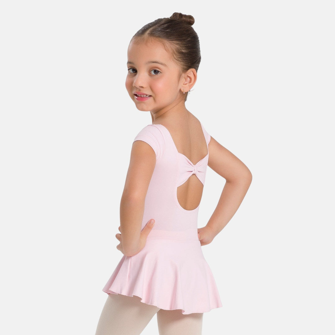 So Danca Christabel Girls Short Sleeve Ballet Dress with Bow