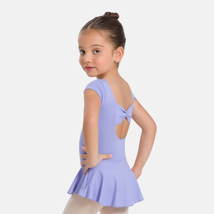 So Danca Christabel Girls Short Sleeve Ballet Dress with Bow