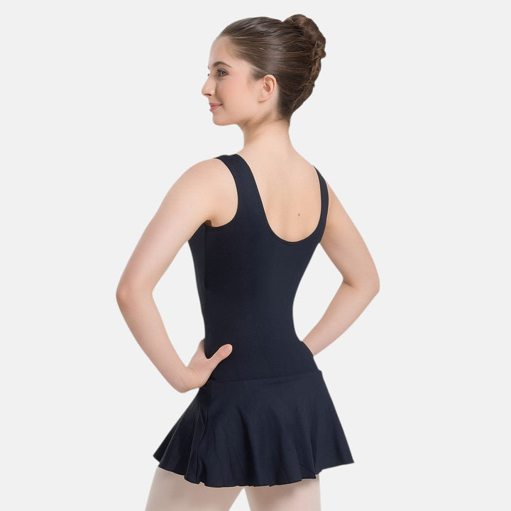 So Danca Keila Adult Tank Leotard Dress with Princess Seams - SL178 - Black