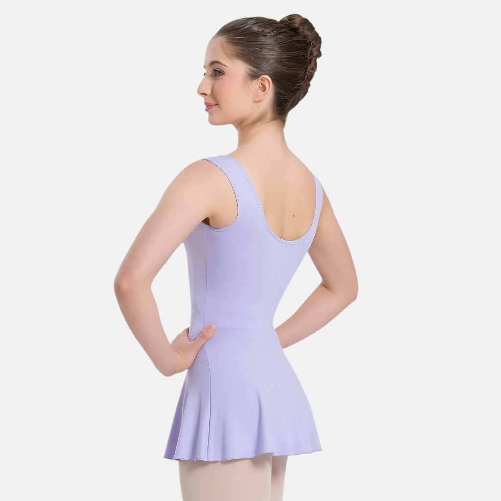 So Danca Keila Adult Tank Leotard Dress with Princess Seams - SL178 - Light Lilac
