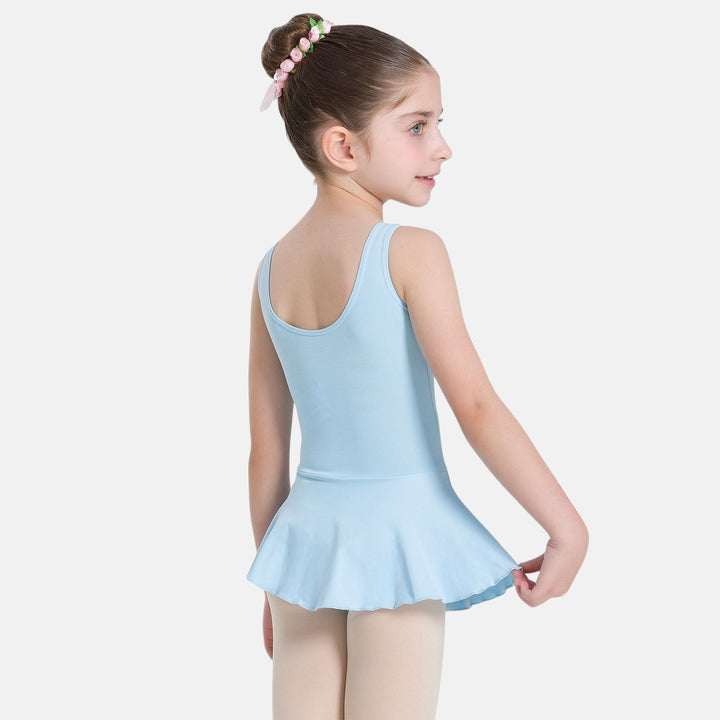 Keilia Child Tank Leotard Dress with Princess Seams - SL179 - Light Blue