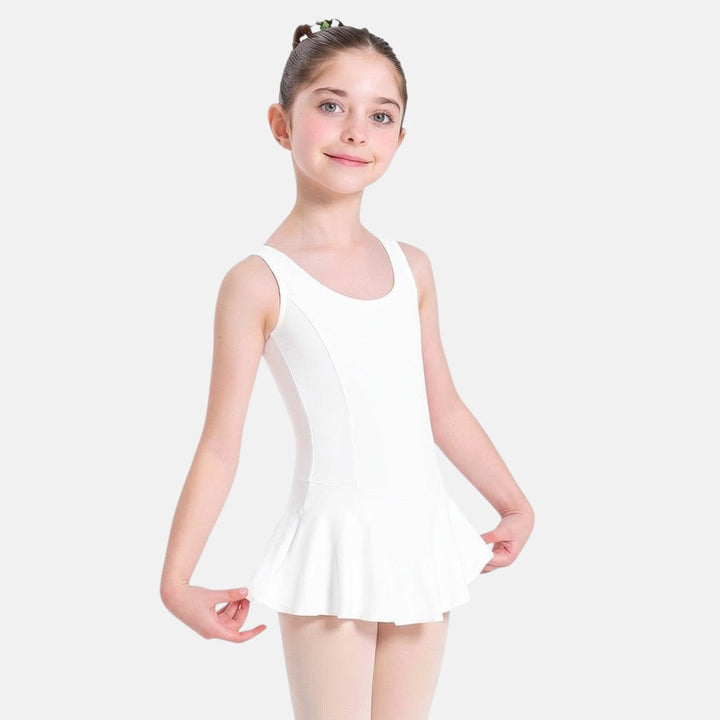 Keilia Child Tank Leotard Dress with Princess Seams - SL179 - Light Pink
