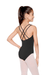 So Danca SL18/SL19 Camisole Leotard with Empire Waist and Strappy Back Child - Black Back