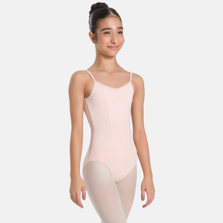 Sissy Child Camisole Leotard with Princess Seams - SL215 - Antique Rose