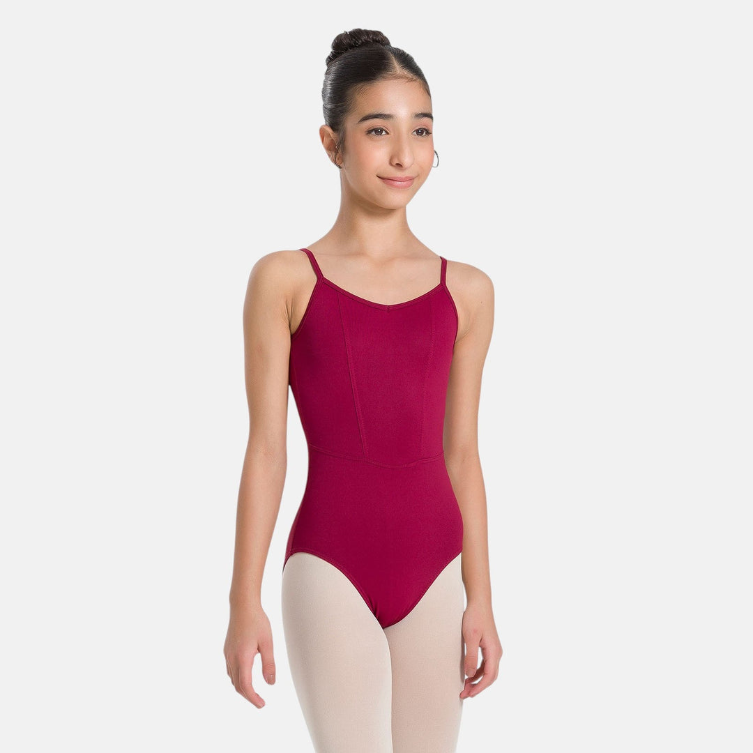 Sissy Child Camisole Leotard with Princess Seams - SL215 - Burgundy