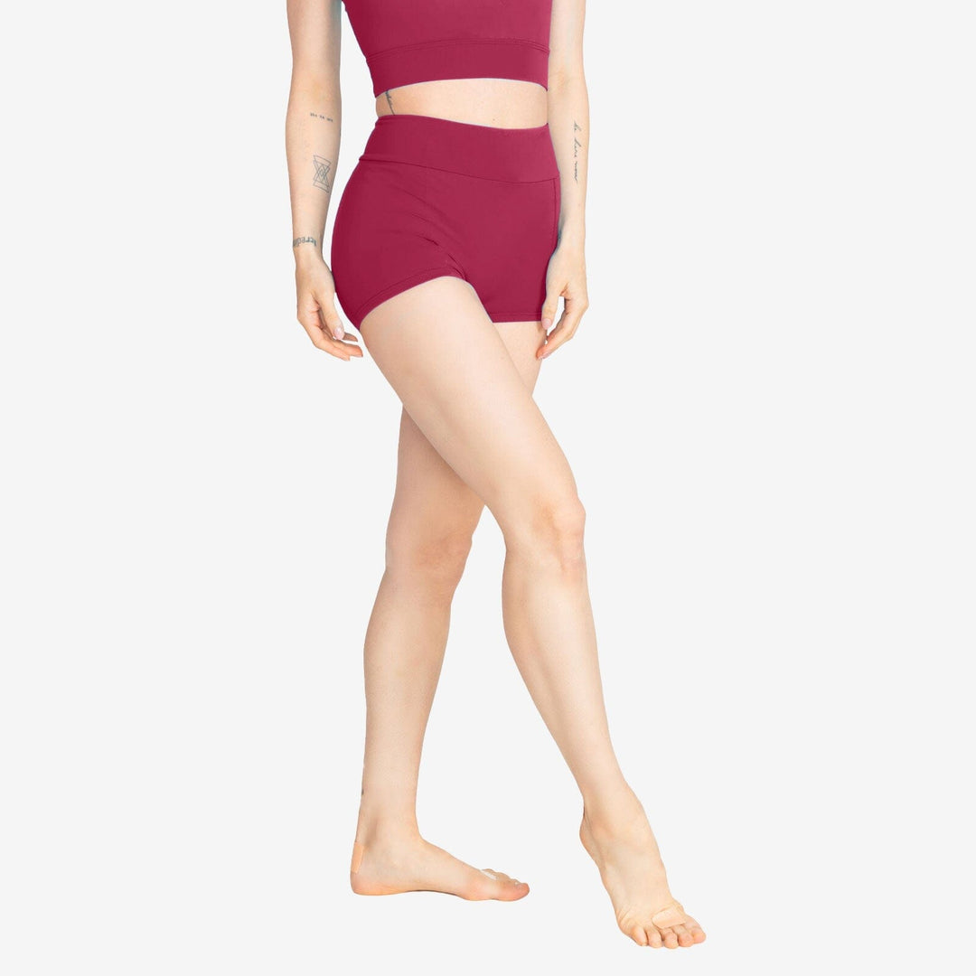 So Danca Sydney Shorts in Burgundy