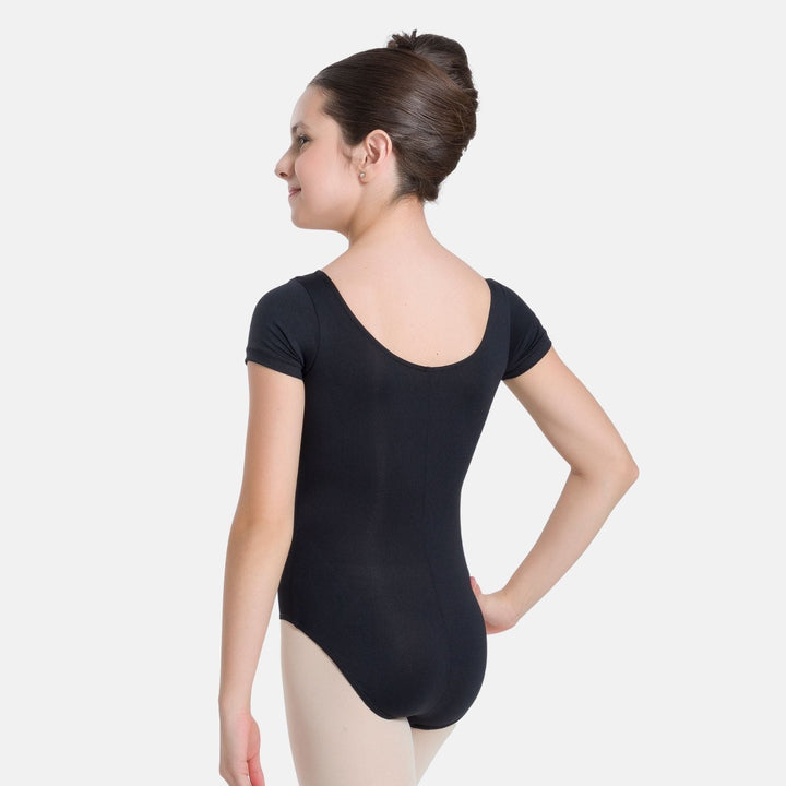 Maggie Child Short Sleeve Basic Leotard - SL26 - Black