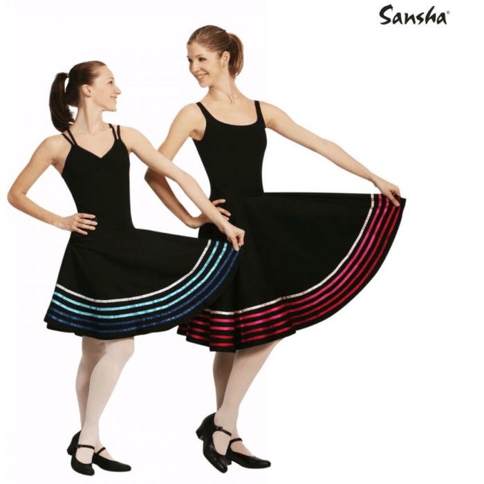 Sansha Constanza Black/Pink Skirt - Closeout