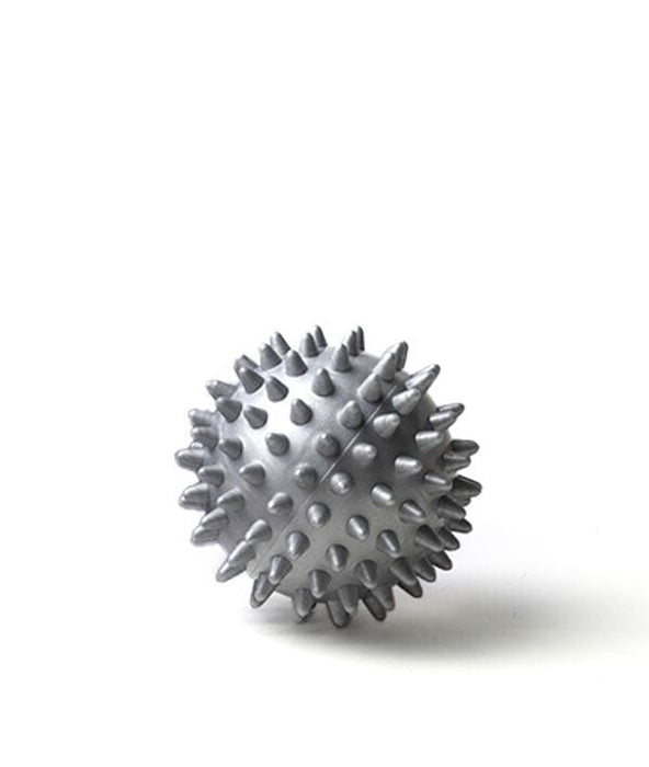 Gray spiked ball on a white background