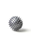 Gray spiked ball on a white background