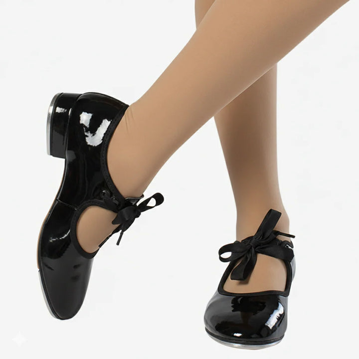So Danca Snap Buckle Tap Shoe With Ties - Adult
