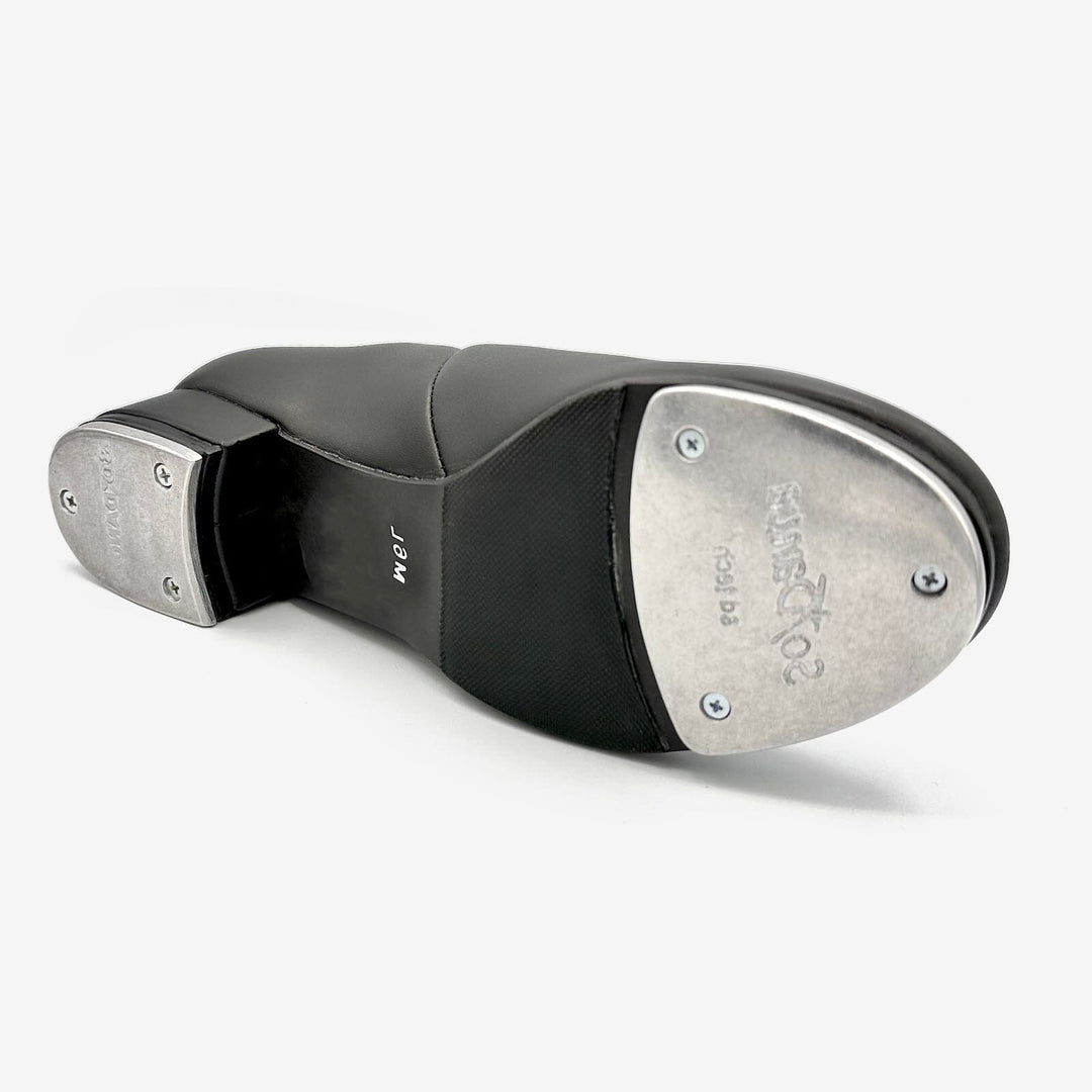 Tap shoe with metal tap on a white background
