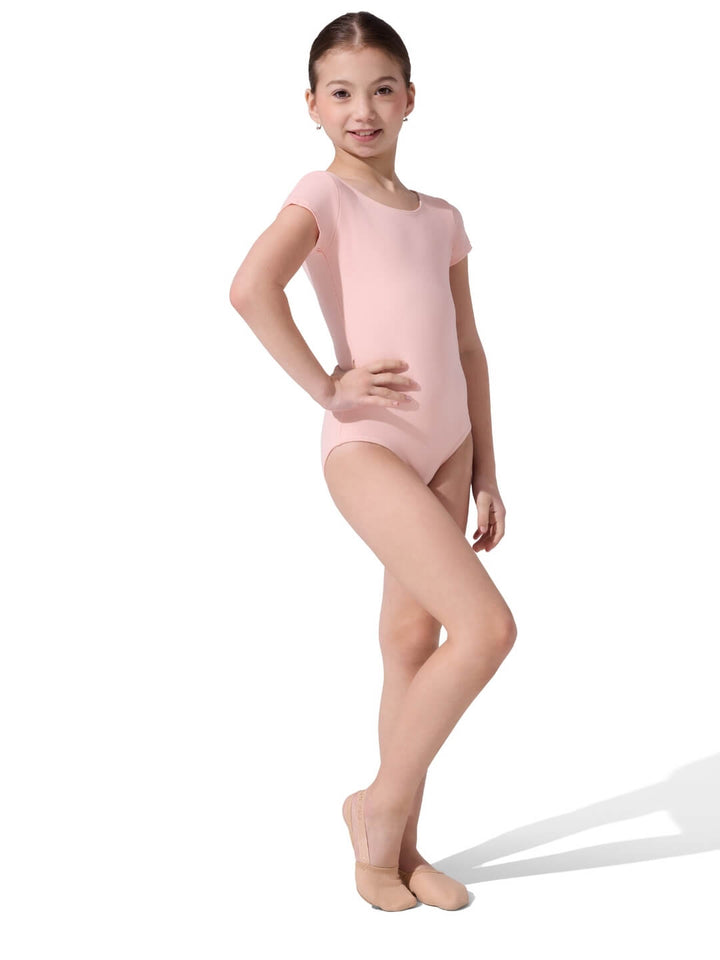 Capezio Team Basics Short Sleeve Leotard - Girls