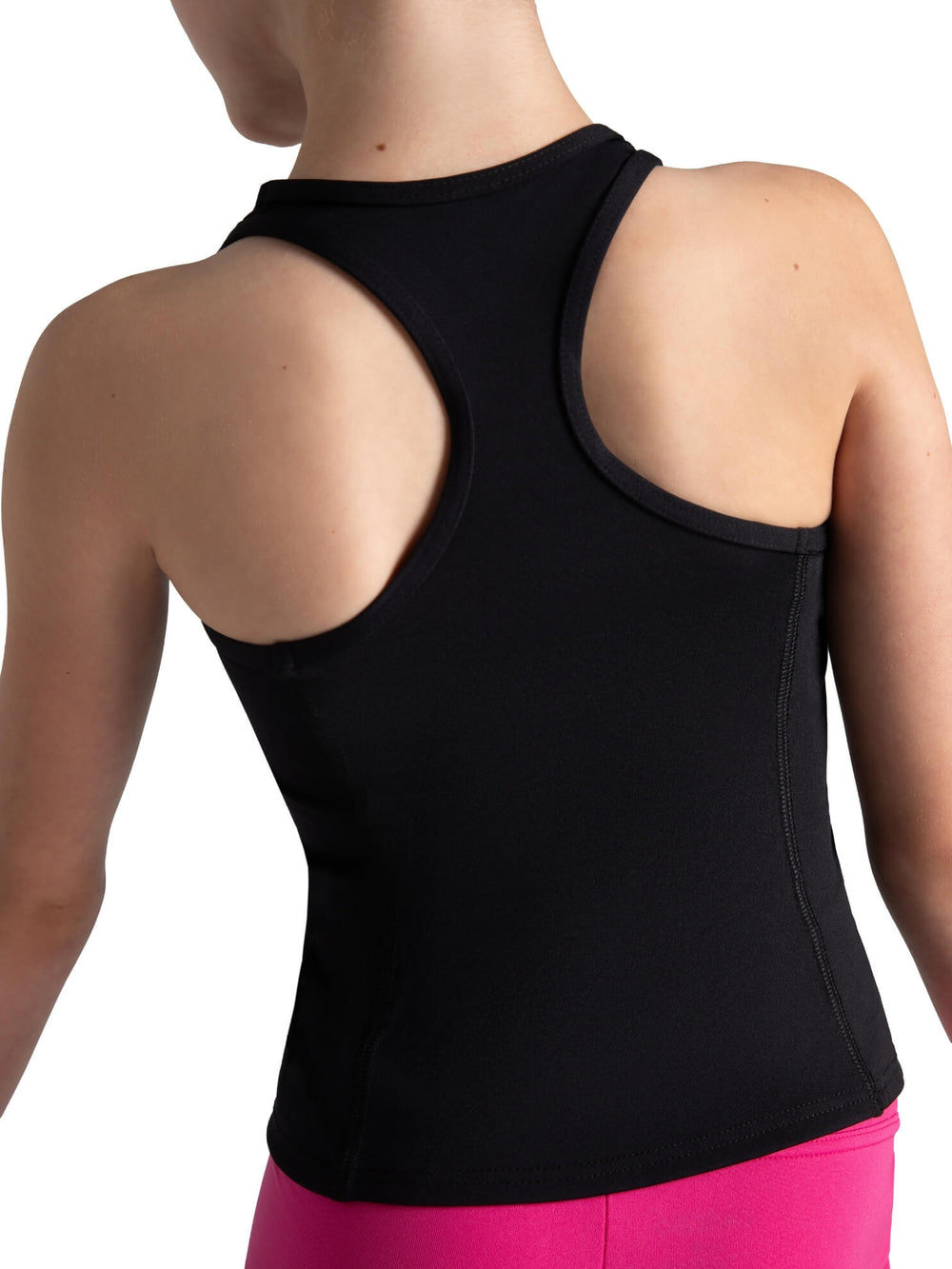 Capezio Team Basics Tank Top with Racerback Girls Black TB256C