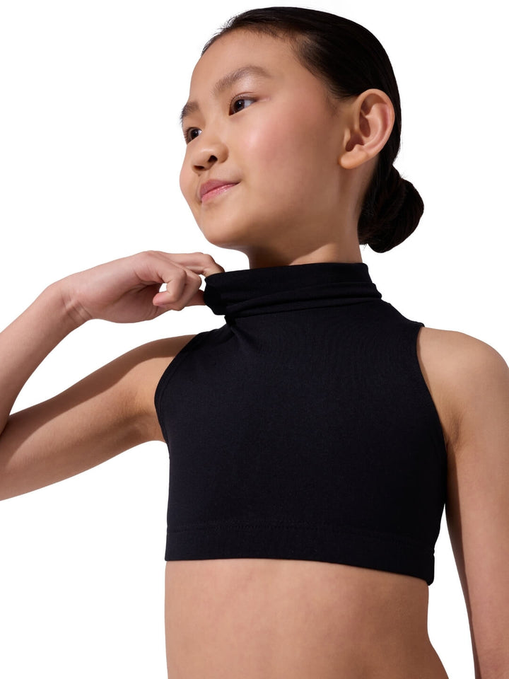 Girls Team Basics Mock Neck Top