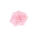 Pink tulle scrunchie with pearls on a white background