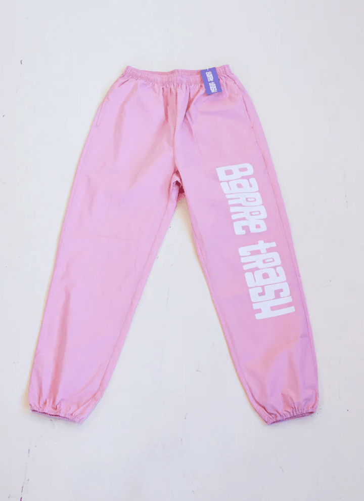 Trash Bag Pants pink 1