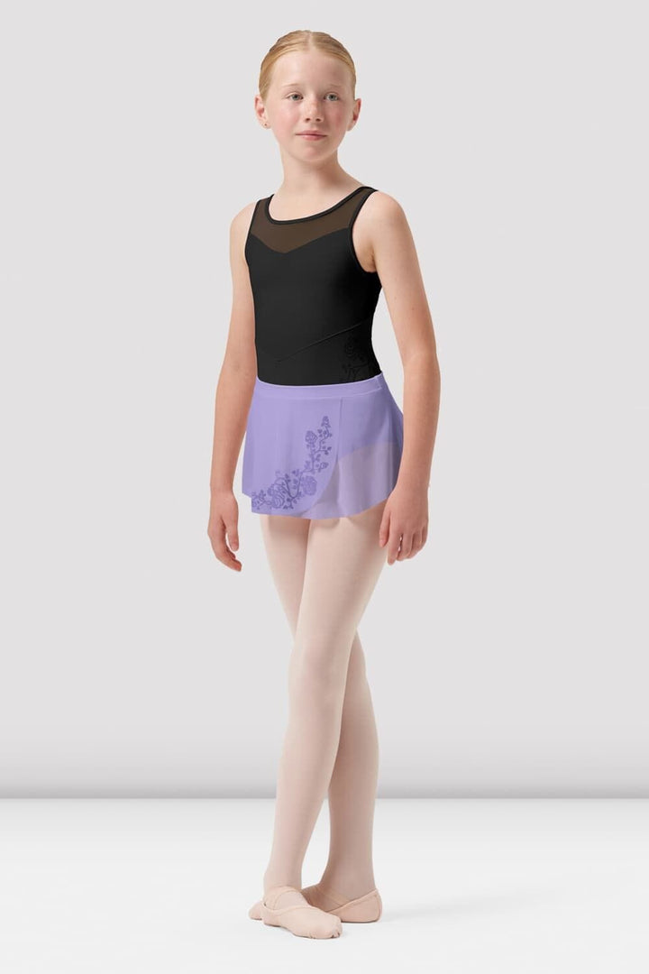 Bloch CR0501 Sage Mesh Wrap Skirt
