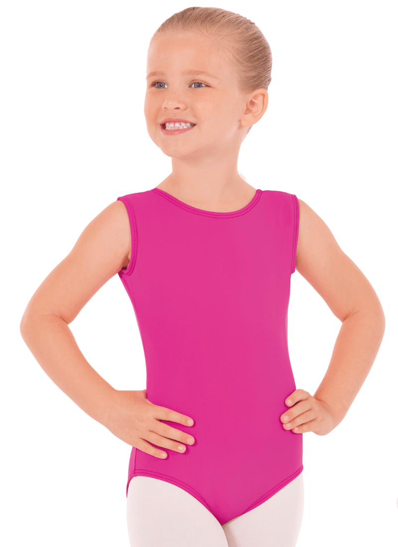Eurotard Microfiber Tank Leotard With Fully Lined Front - Child