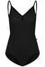 Yumiko Daria Classic Camisole Leotard black front