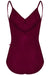Yumiko Daria Classic Camisole Leotard burgundy back