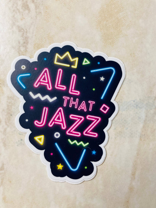 All That Jazz Dance Vinyl Sticker,  2.47" x 3": Retail Packaging