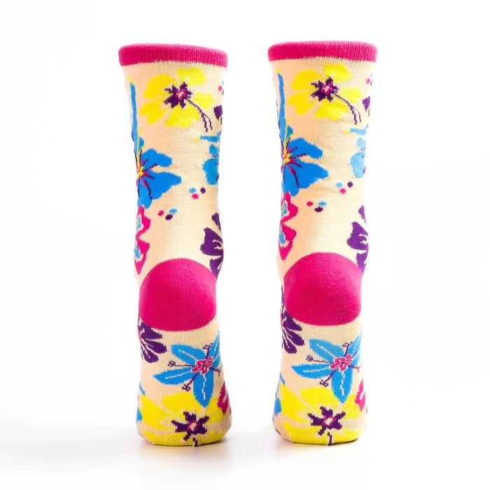 Multicolor Flower Sock with Dancers: Womens