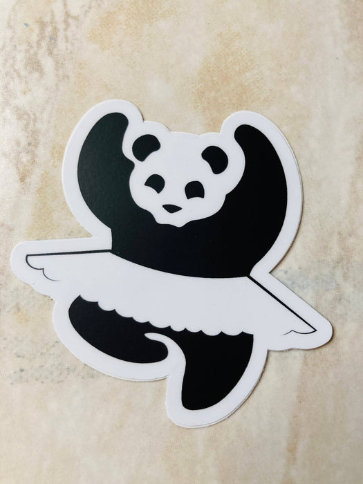 PANDAnce Dance Vinyl Sticker, 2.9" x 3": Retail Packaging