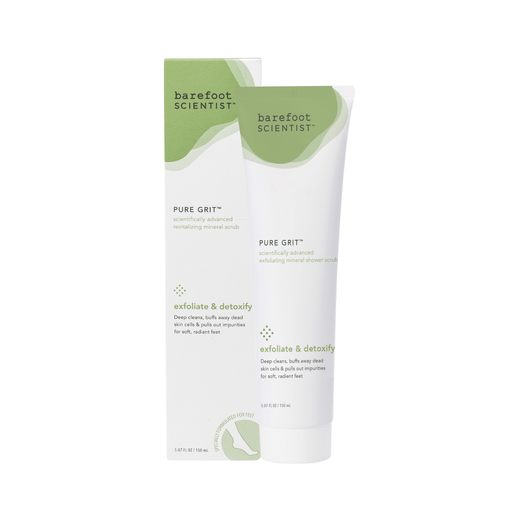 Barefoot Scientist Pure Grit exfoliating scrub packaging on a white background