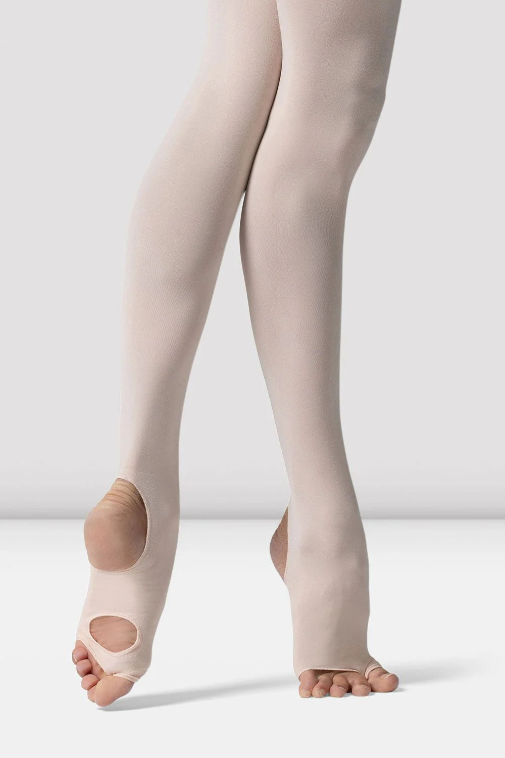 Beige tights with cut-out design on a white background
