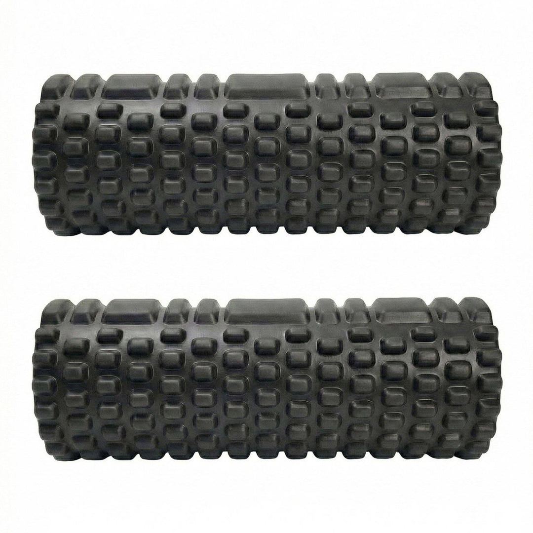 2-PC Textured Foam Roller for Deep Tissue Muscle Recovery and Mobility: Light Blue / One Size Fits Most