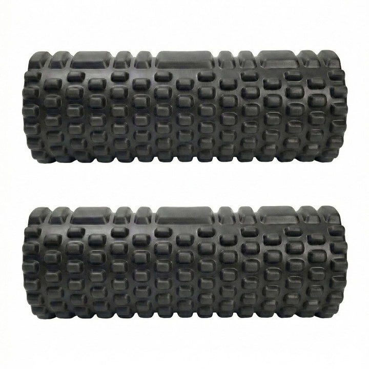 2-PC Textured Foam Roller for Deep Tissue Muscle Recovery and Mobility: Purple / One Size Fits Most