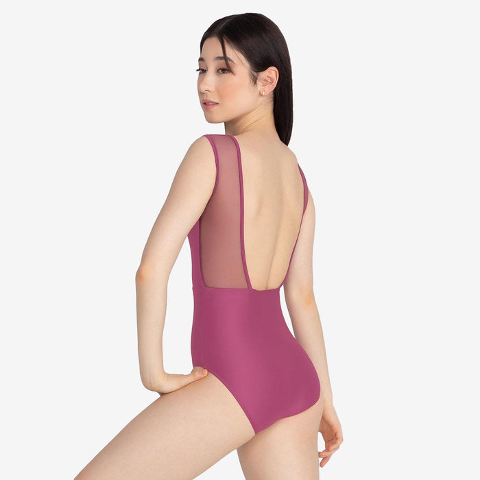 So Danca BY56 Be You Tessalia Assymetrical Mesh Tank Leotard