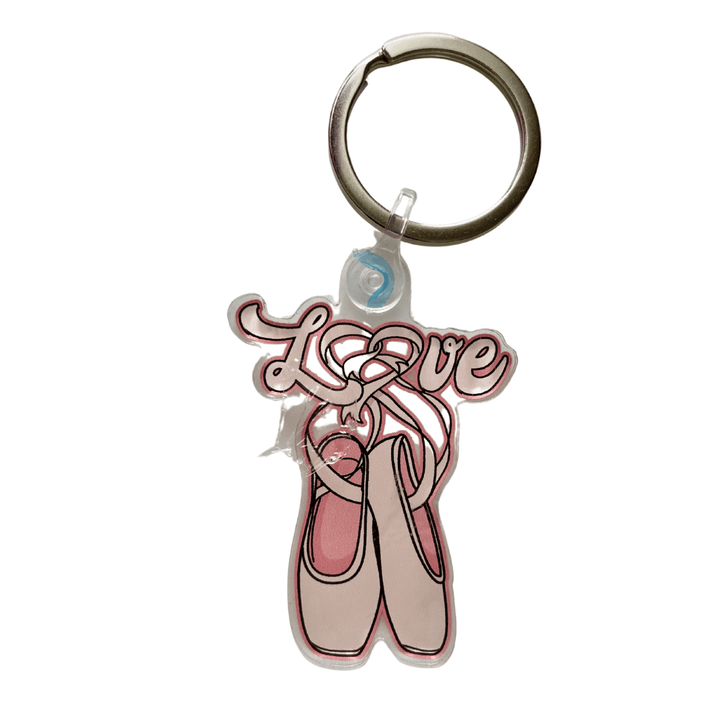 Pointe Shoes Love Acrylic Keychain