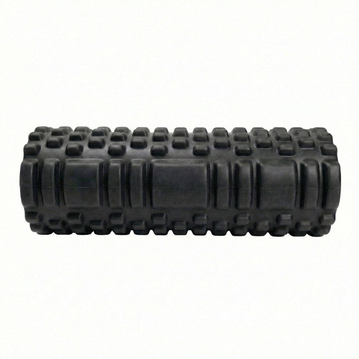 2-PC Textured Foam Roller for Deep Tissue Muscle Recovery and Mobility: Black / One Size Fits Most