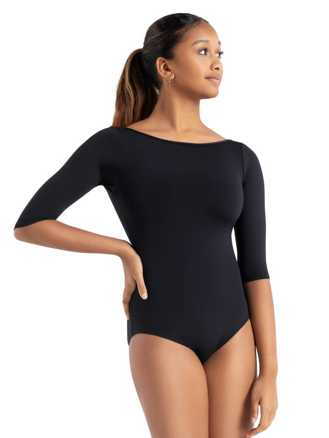 Capezio Boatneck 3/4 Sleeve Leotard