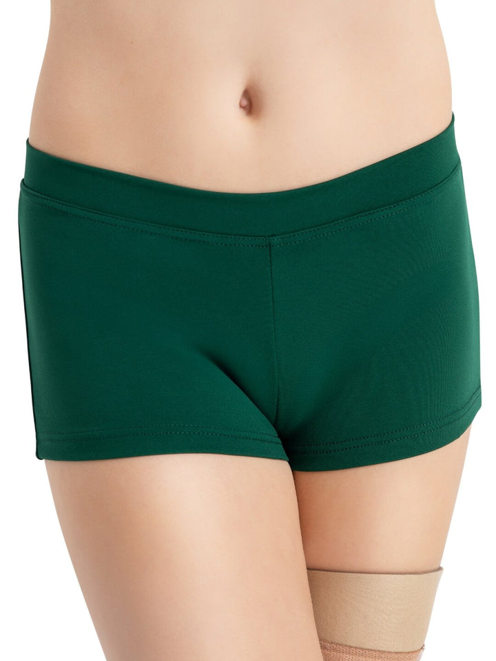 Capezio Boy Cut Low Rise Shorts Dark Green TB113
